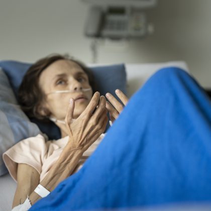 Reportage bei einer Palliativ Station des Spitals Buelach, fotografiert am 29. $May$ 2024. (Photo Palliaviva/Gaetan Bally)
