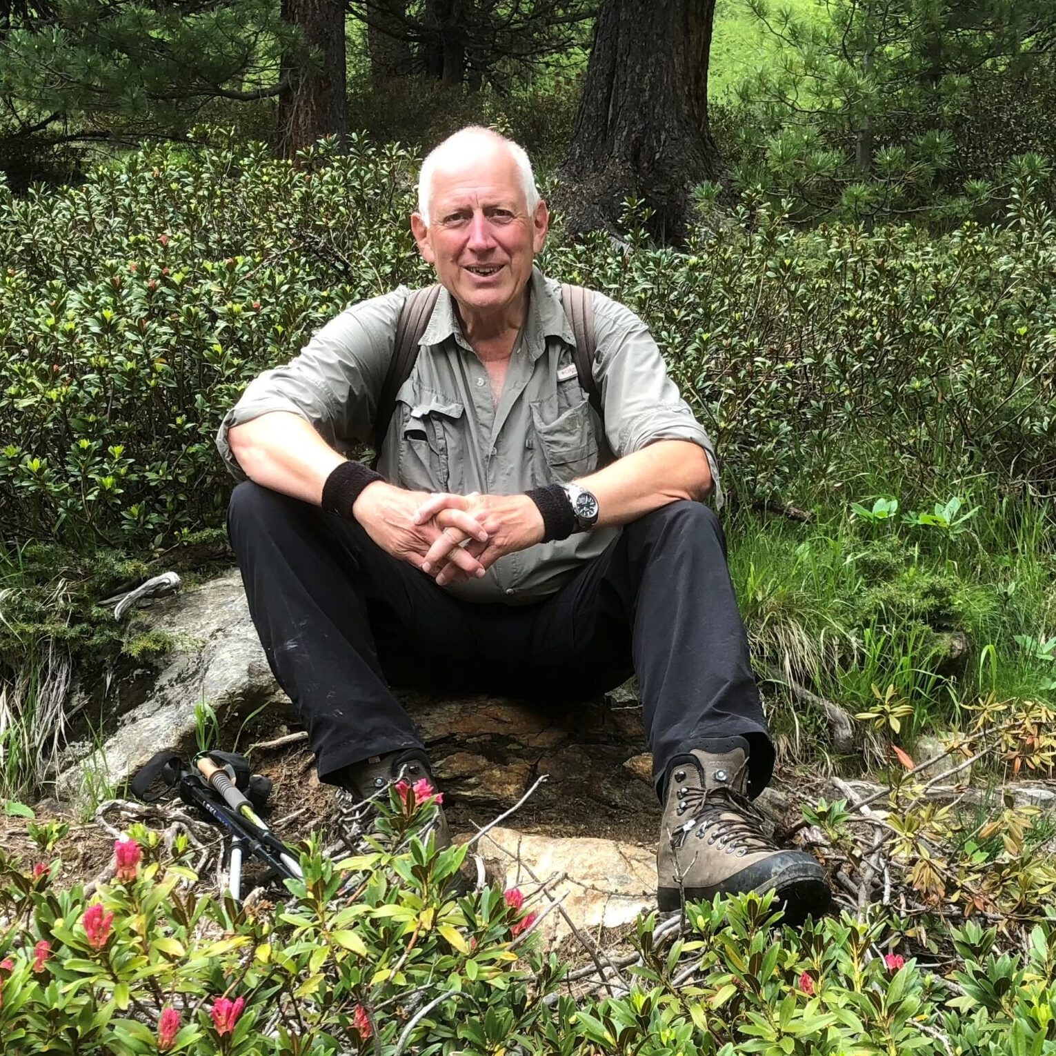 In der Natur fühlt er sich wohl: Willy Baumann fischt und jagt.