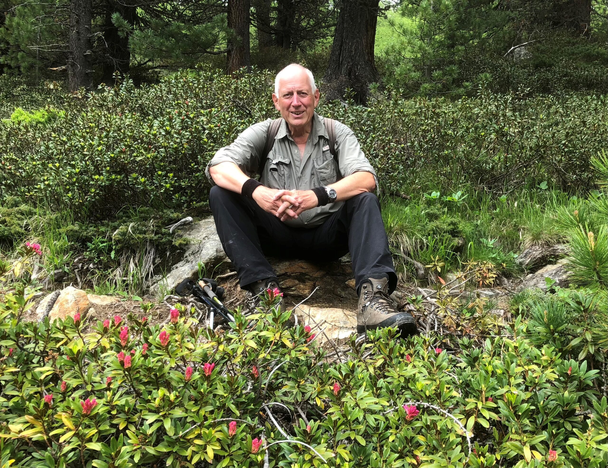 In der Natur fühlt er sich wohl: Willy Baumann fischt und jagt.